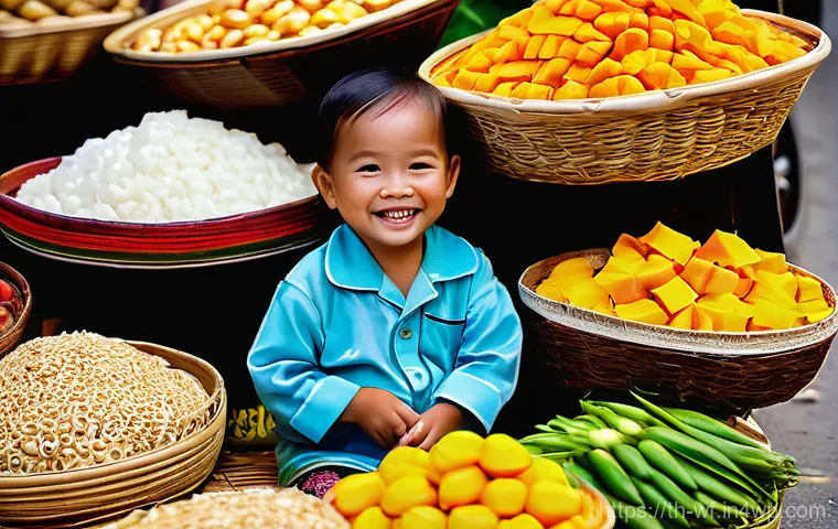 지역생산의 사회적 가치 창출 - **Vibrant Community Market Scene in Thailand**
    "A bustling, sun-drenched Thai local market (Tala...