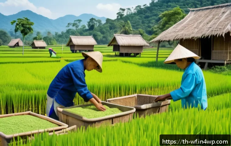 지역생산과 환경 지속 가능성 - A vibrant Thai rural community engaged in circular economy activities: villagers working together to...